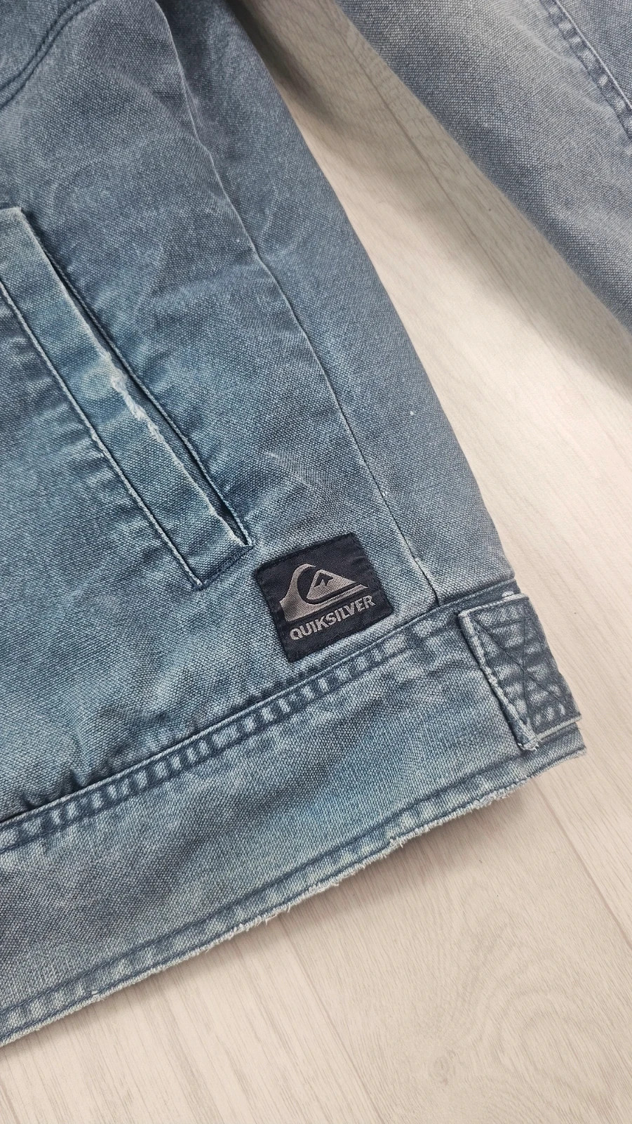 Veste type jean Quiksilver gris homme XL – Quiksilver – taille XL 4