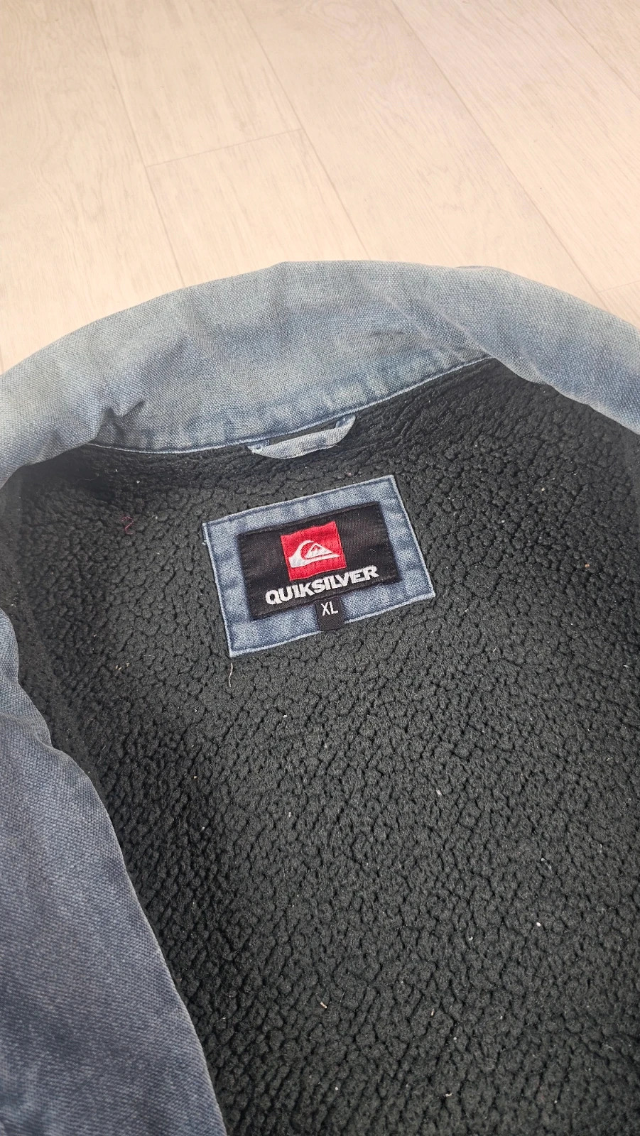 Veste type jean Quiksilver gris homme XL – Quiksilver – taille XL 3