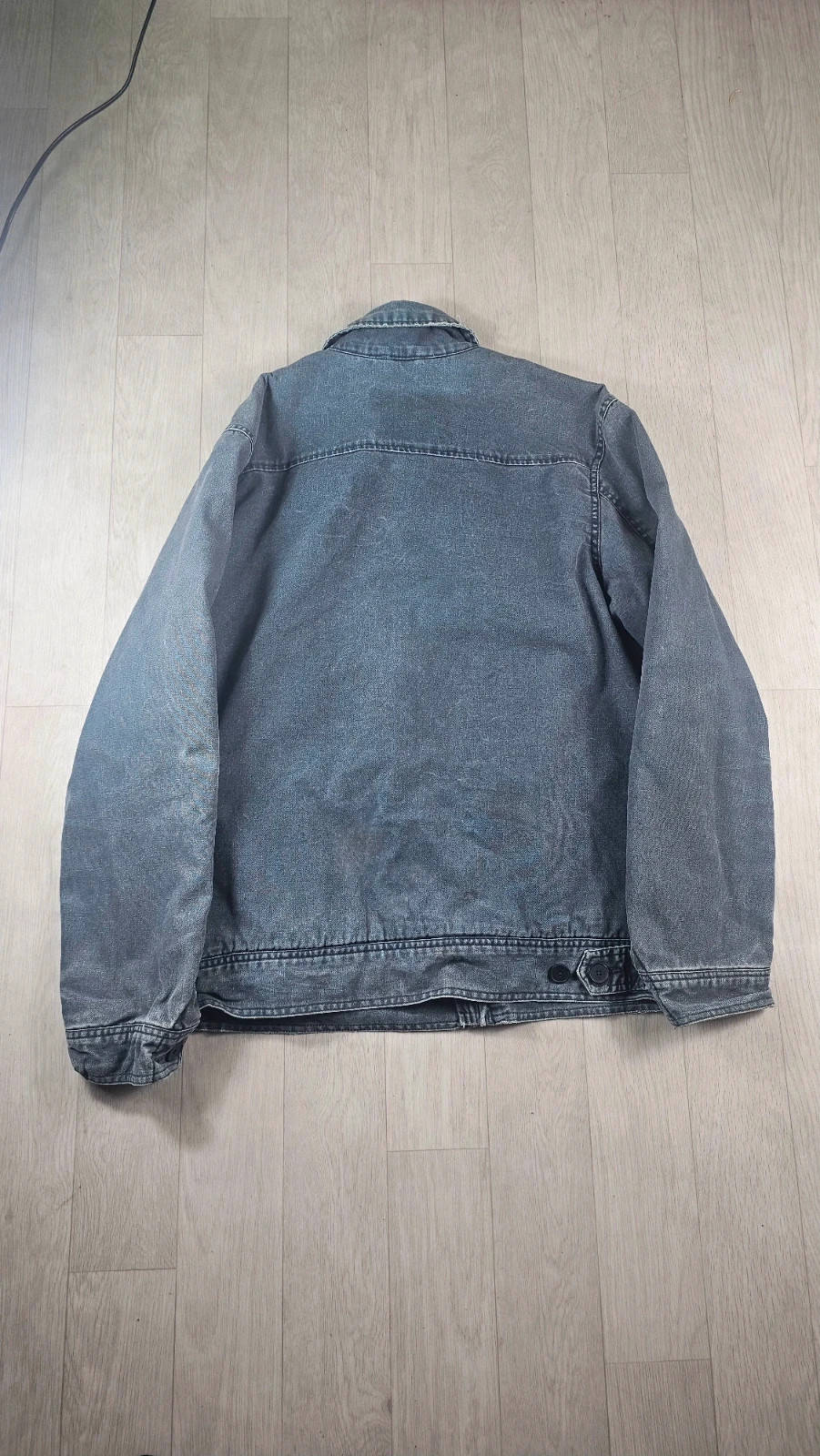 Veste type jean Quiksilver gris homme XL – Quiksilver – taille XL 2