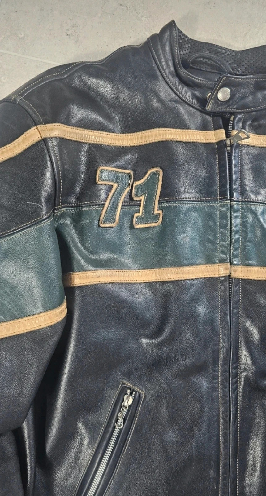 Blouson Moto Helstons Cuir Noir Homme~M – Helstons – taille M 5