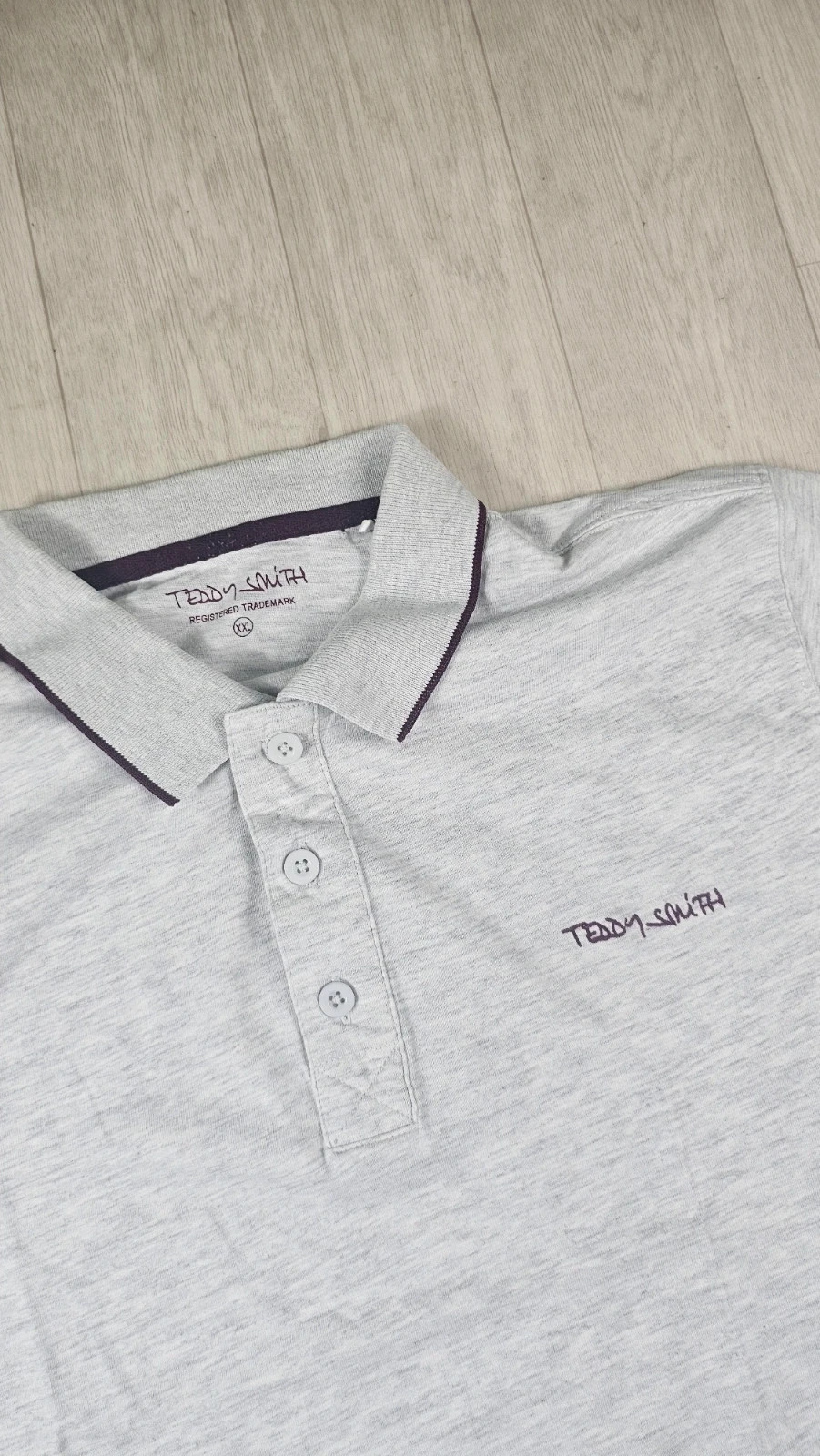 Polo Teddy Smith gris homme XXL – Teddy Smith – taille XXL 3