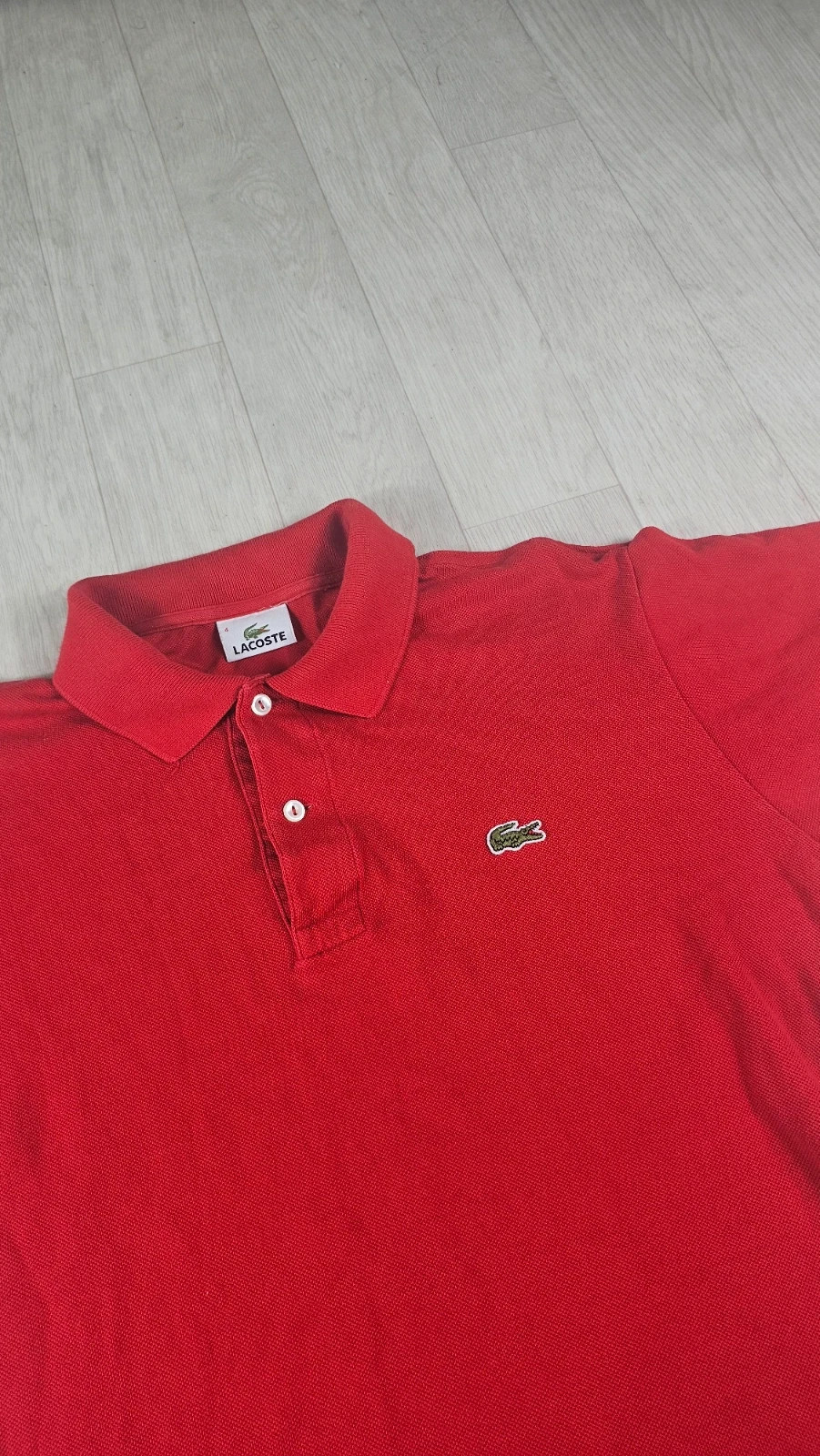Polo Lacoste rouge homme taille 4 (M) – Lacoste – taille M 3
