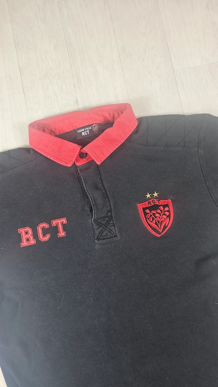 Polo RCT Toulon noir rouge homme M – rct – taille M 3