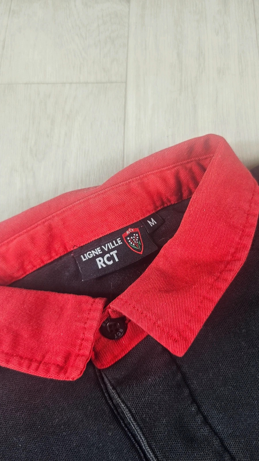 Polo RCT Toulon noir rouge homme M – rct – taille M 5