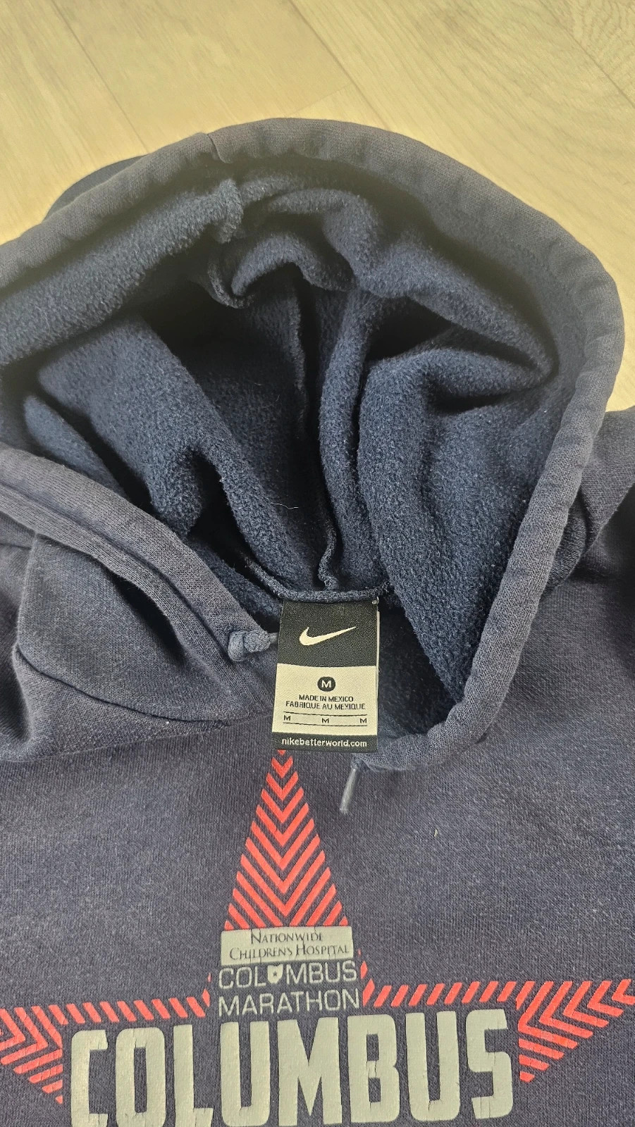 Pull Nike Columbus Marathon bleu marine homme M – Nike – taille M 4