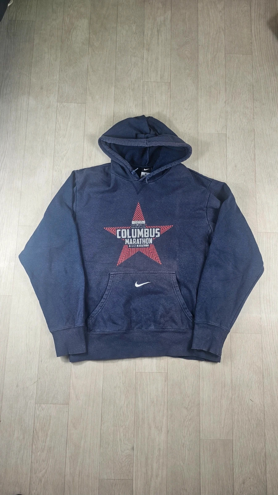 Pull Nike Columbus Marathon bleu marine homme M