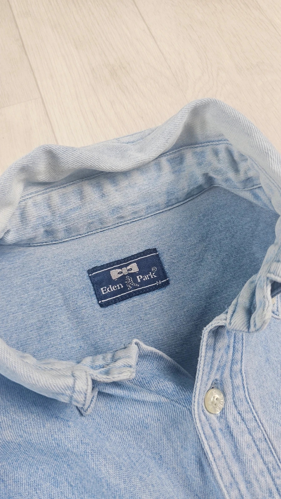 Chemise en jean Eden Park homme M logo brodé – Eden Park – taille M 3