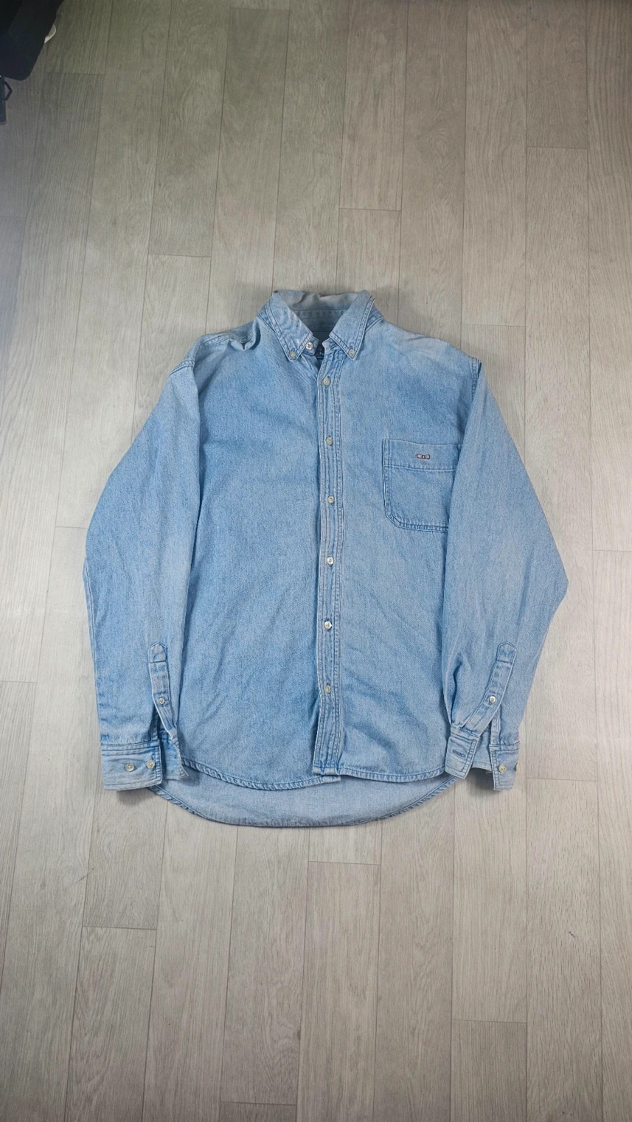 Chemise en jean Eden Park homme M logo brodé – Eden Park – taille M 2