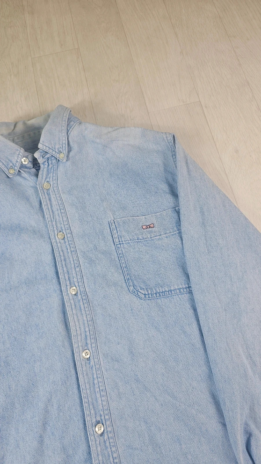 Chemise en jean Eden Park homme M logo brodé – Eden Park – taille M 5