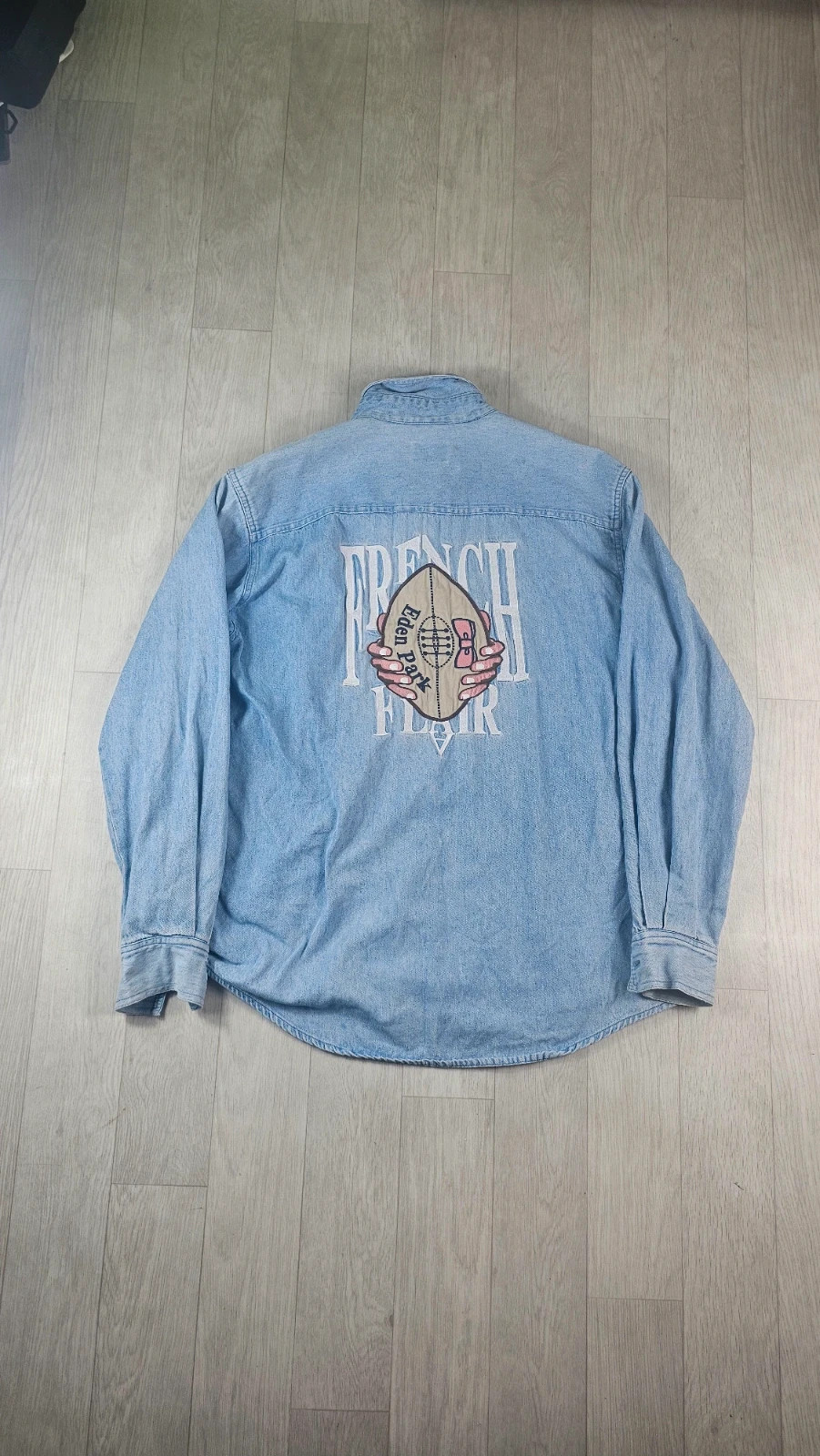 Chemise en jean Eden Park homme M logo brodé