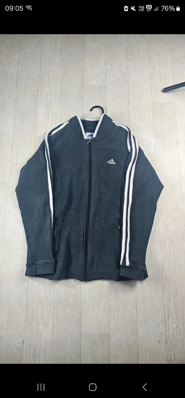 Veste Adidas noire et blanche vintage homme S (FR 40)