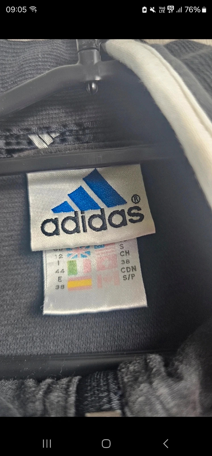 Veste Adidas noire et blanche vintage homme S (FR 40) – adidas – taille S 3
