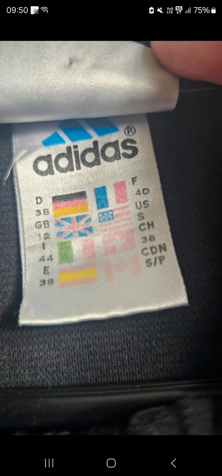 Veste Adidas noire et blanche vintage homme S (FR 40) – adidas – taille S 5