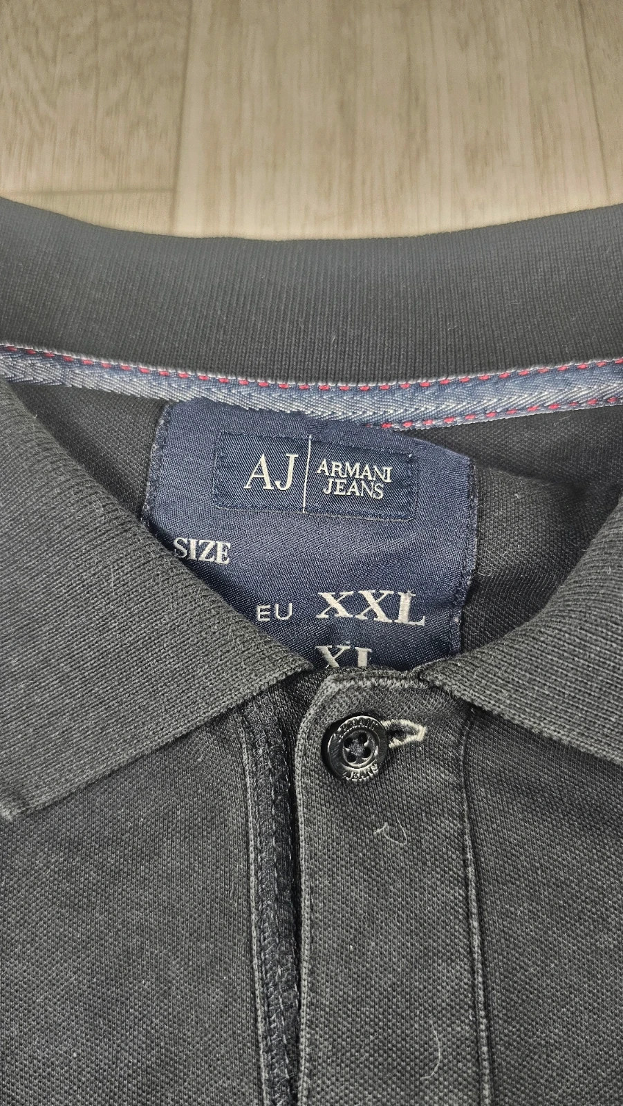 Polo manches longues Armani Jeans noir homme XXL – Armani Jeans – taille XXL 4