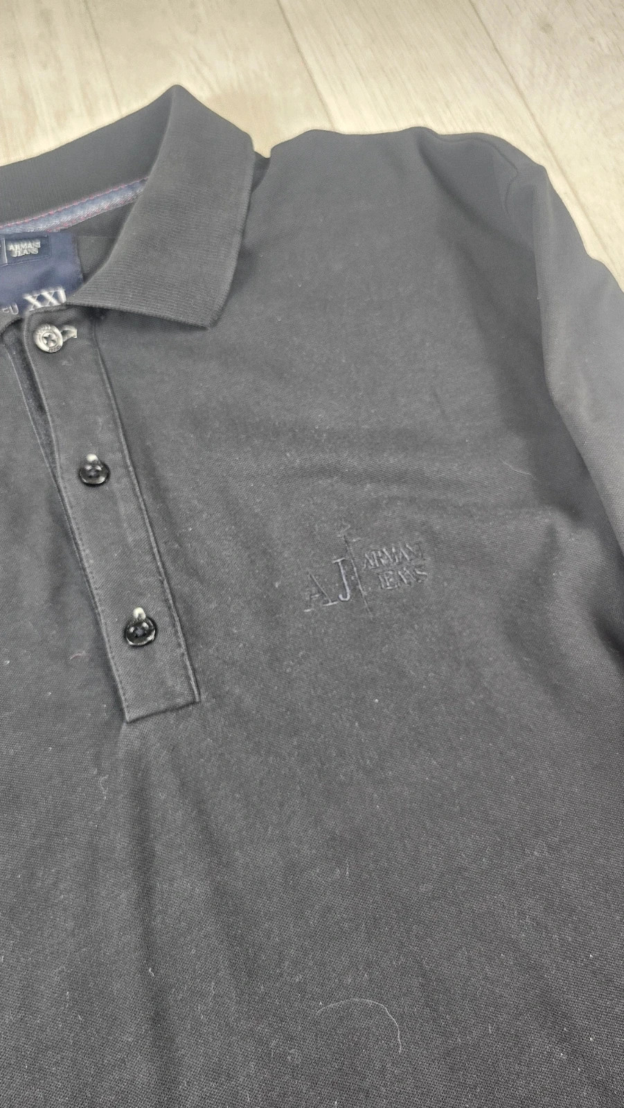 Polo manches longues Armani Jeans noir homme XXL – Armani Jeans – taille XXL 5