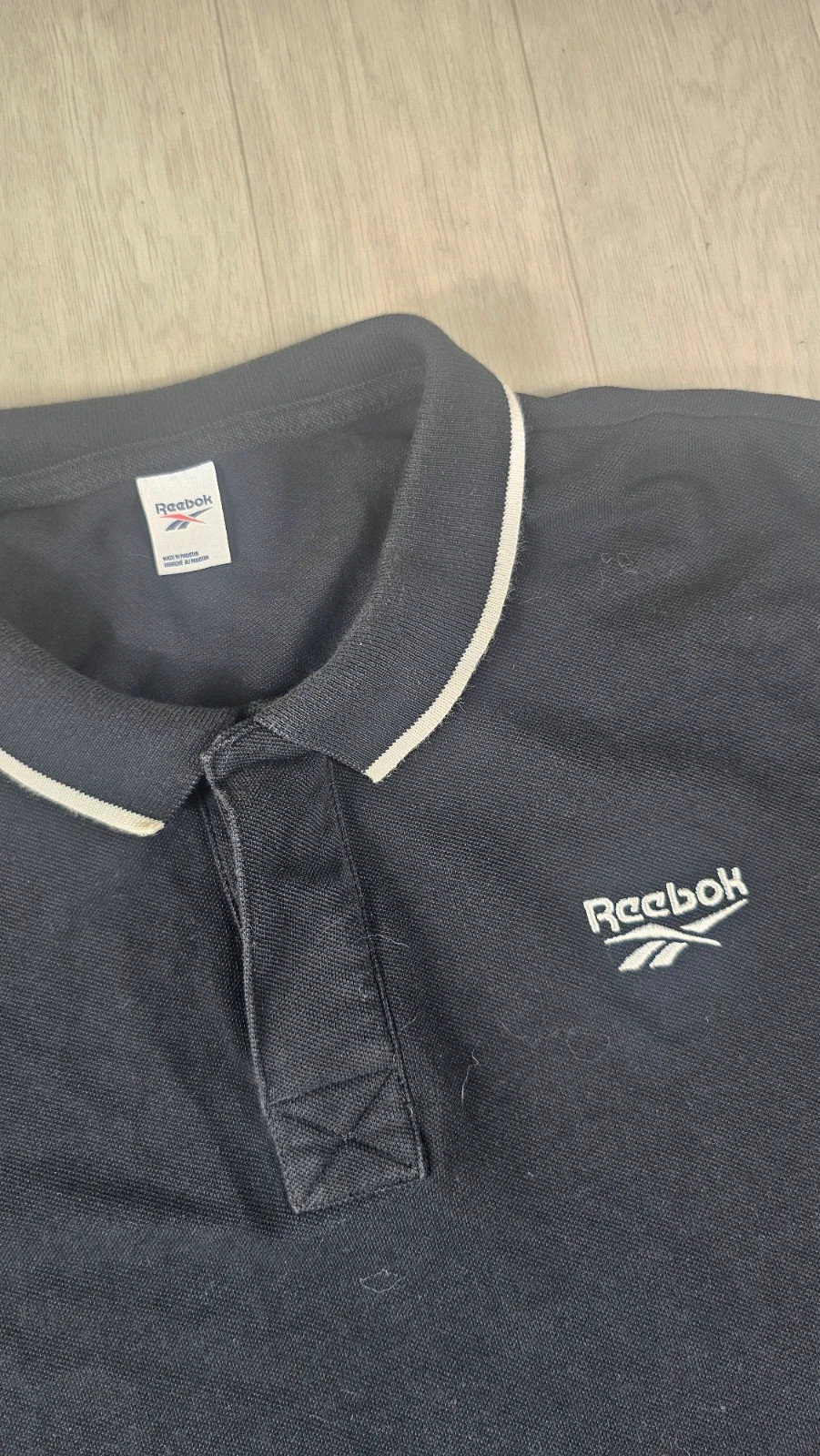 Polo Reebok noir homme L – Reebok – taille L 3