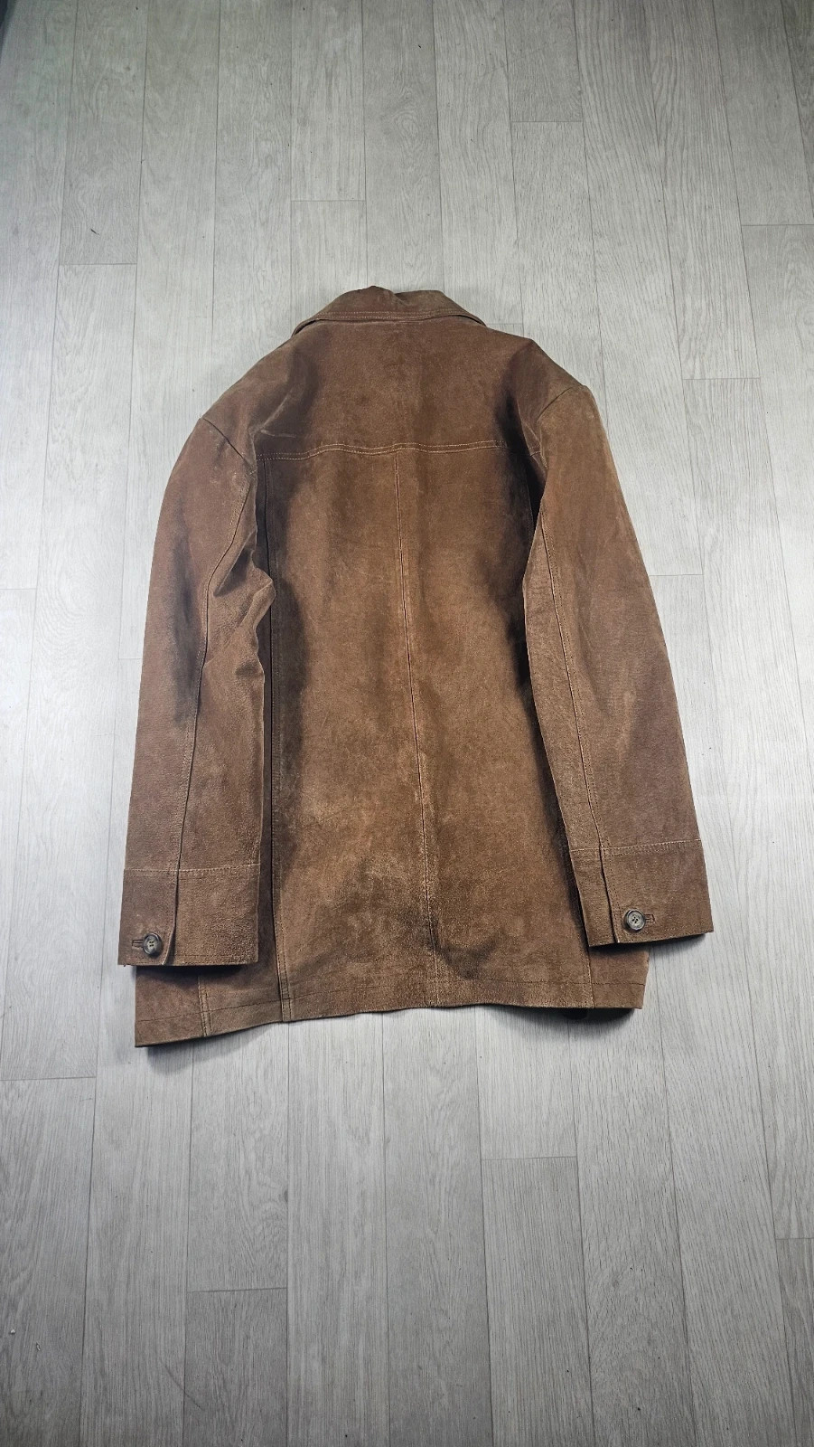 Veste cuir marron vintage John Gee – coupe droite – taille M – John F. Gee – taille M / 38 / 10 2