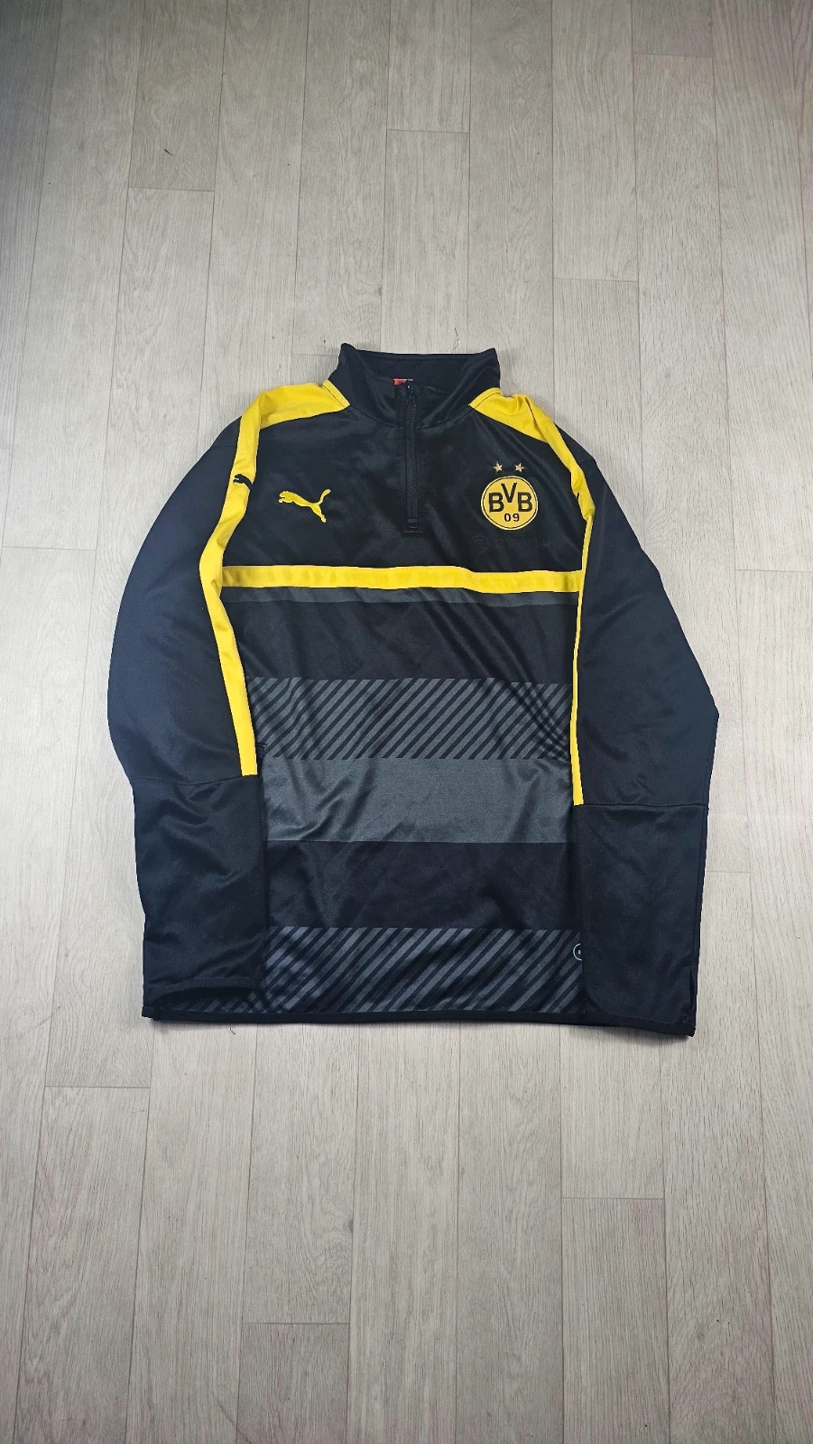 Veste Puma Borussia Dortmund BVB noir jaune homme L défaut