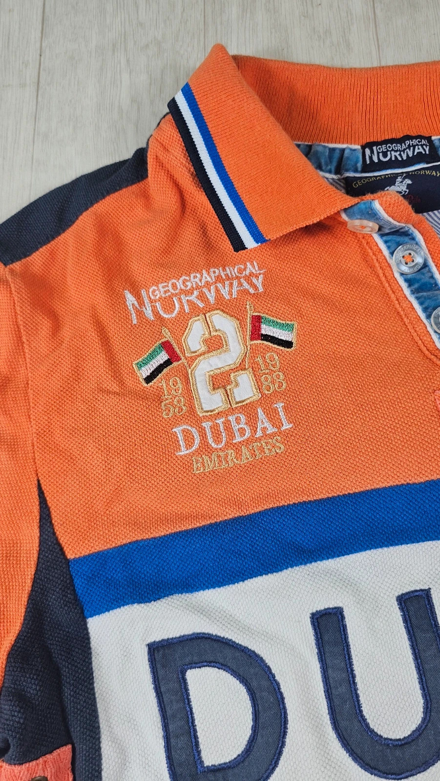 Polo Geographical Norway Dubai orange homme L – Geographical Norway – taille L 4