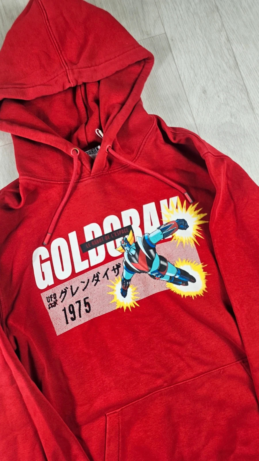 Sweat à capuche Goldorak rouge homme M – Goldorak – taille M 3