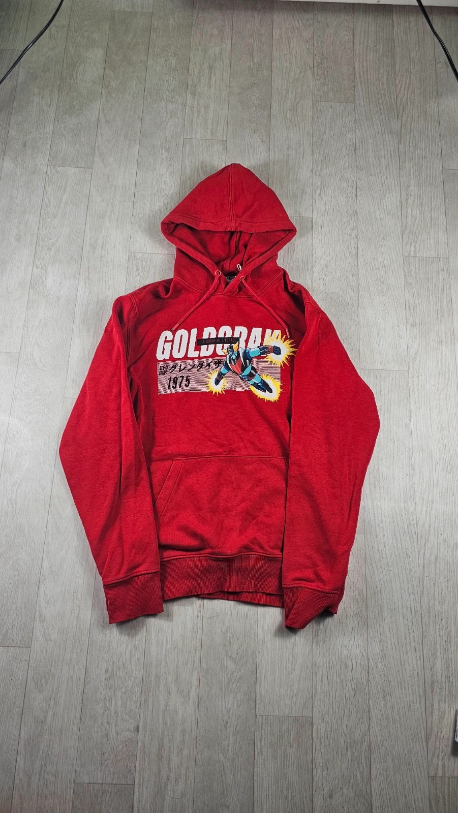 Sweat à capuche Goldorak rouge homme M