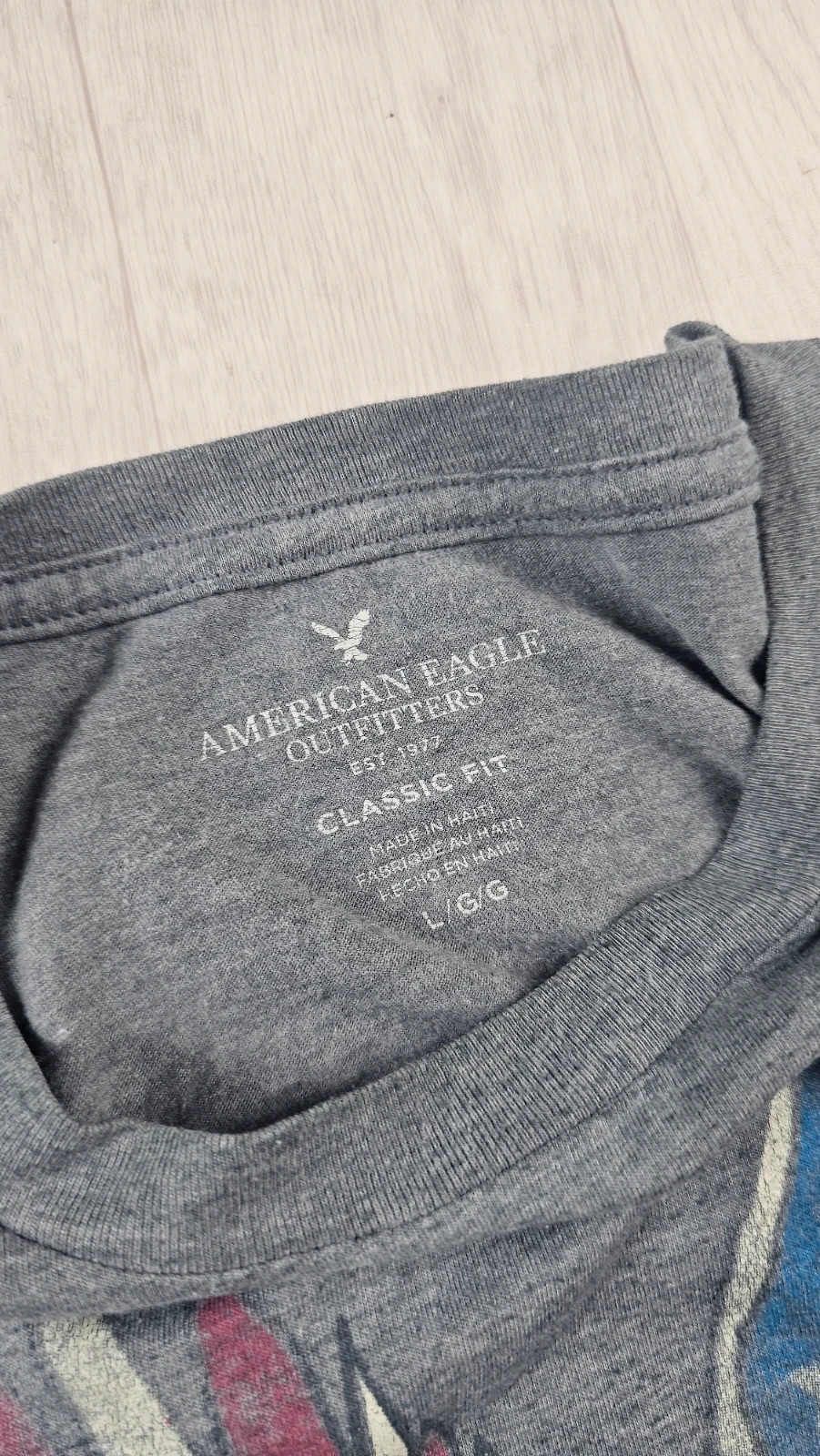 T-shirt American Eagle vintage homme L défaut – American Eagle – taille L 4