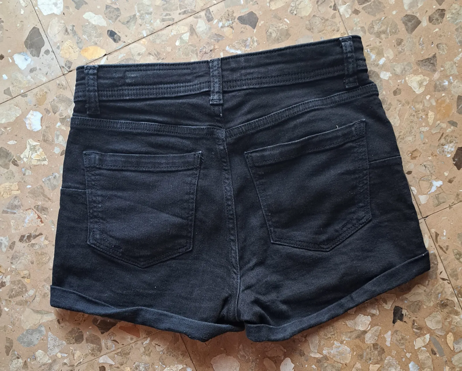 Pantalones cortos vaqueros azul oscuro 5