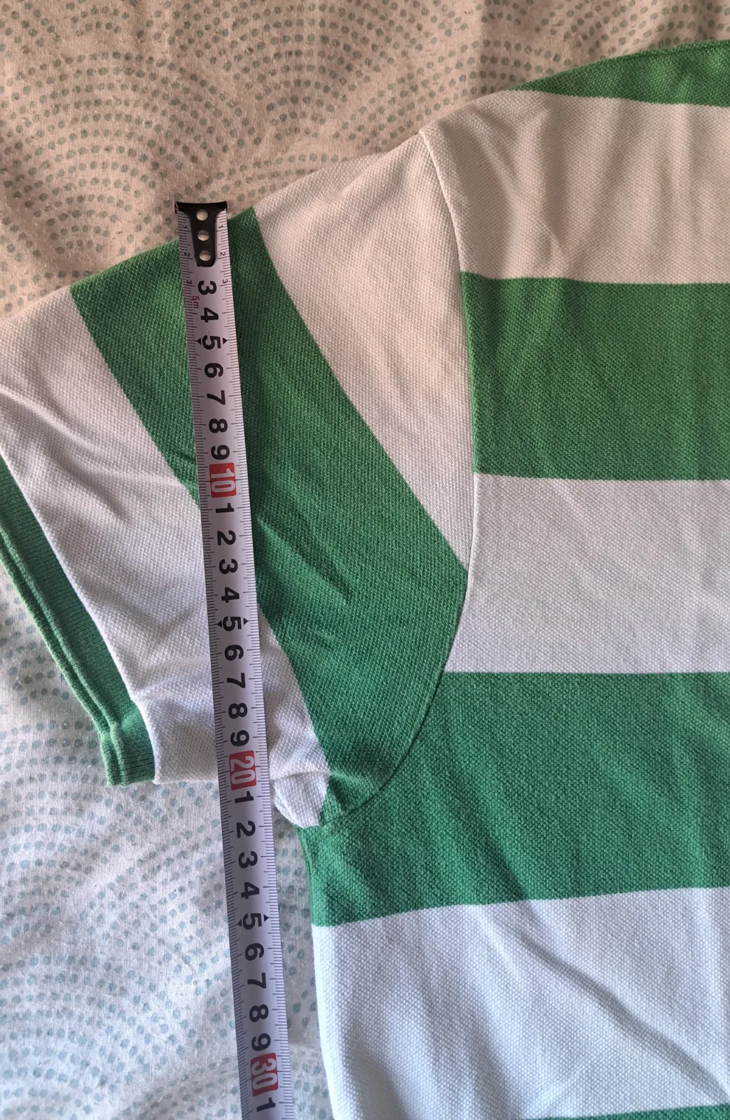Polo rayas verdes y blancas vintage 8