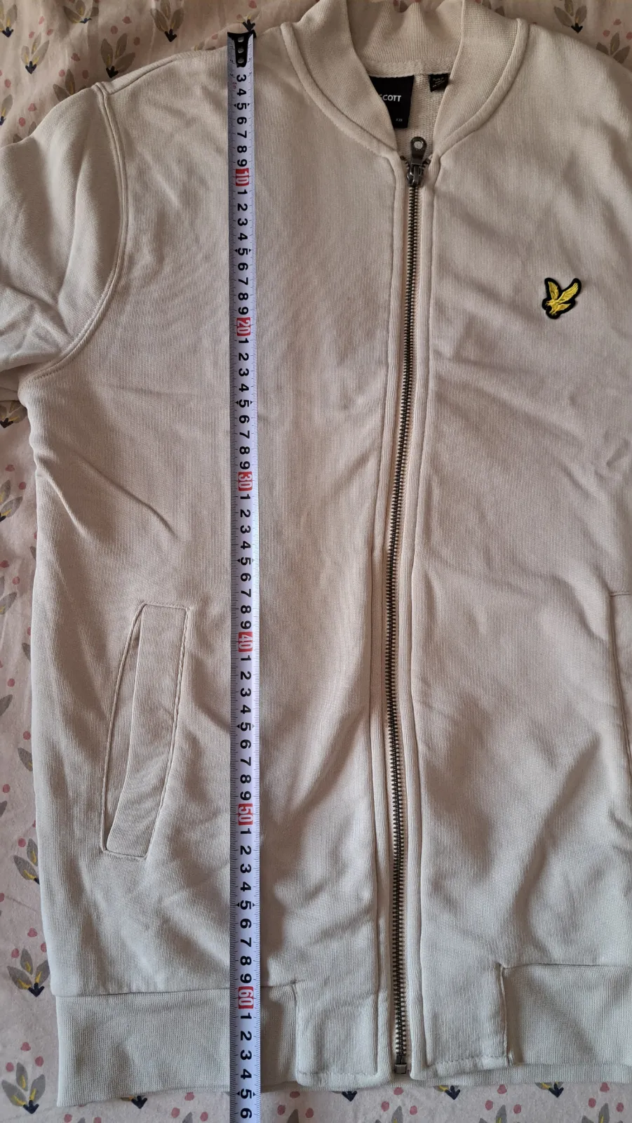 Lyle & Scott Chaqueta Bomber Crema 7