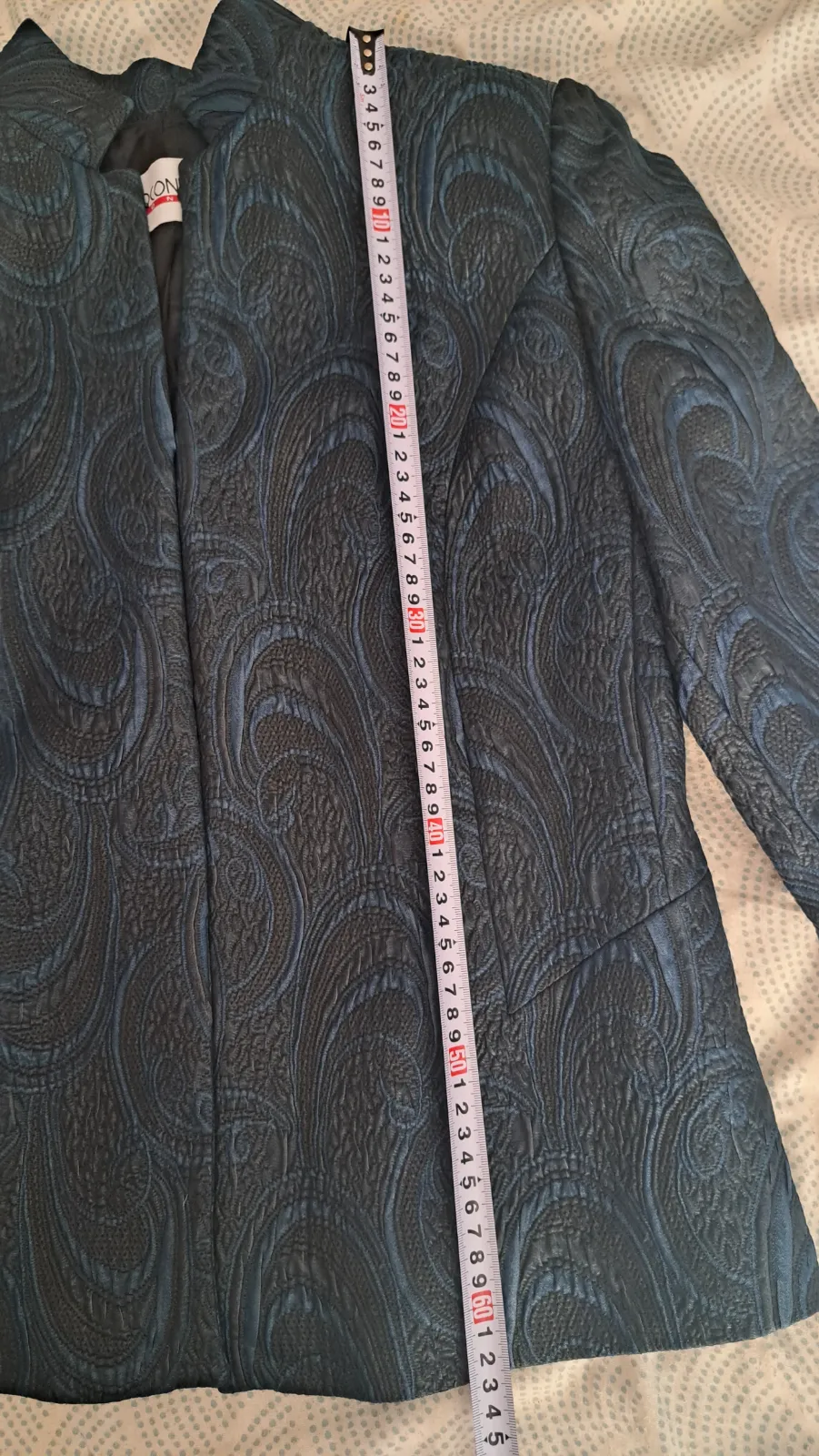 Chaqueta con patrón de paisley azul marino 9