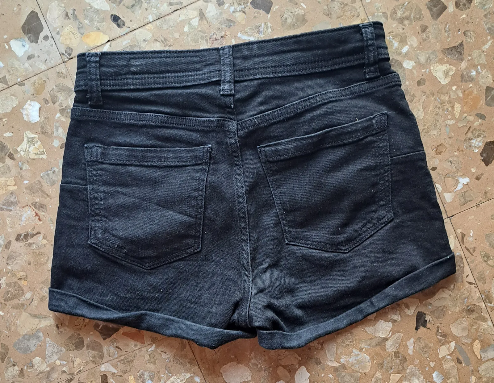 Pantalones cortos vaqueros azul oscuro 4