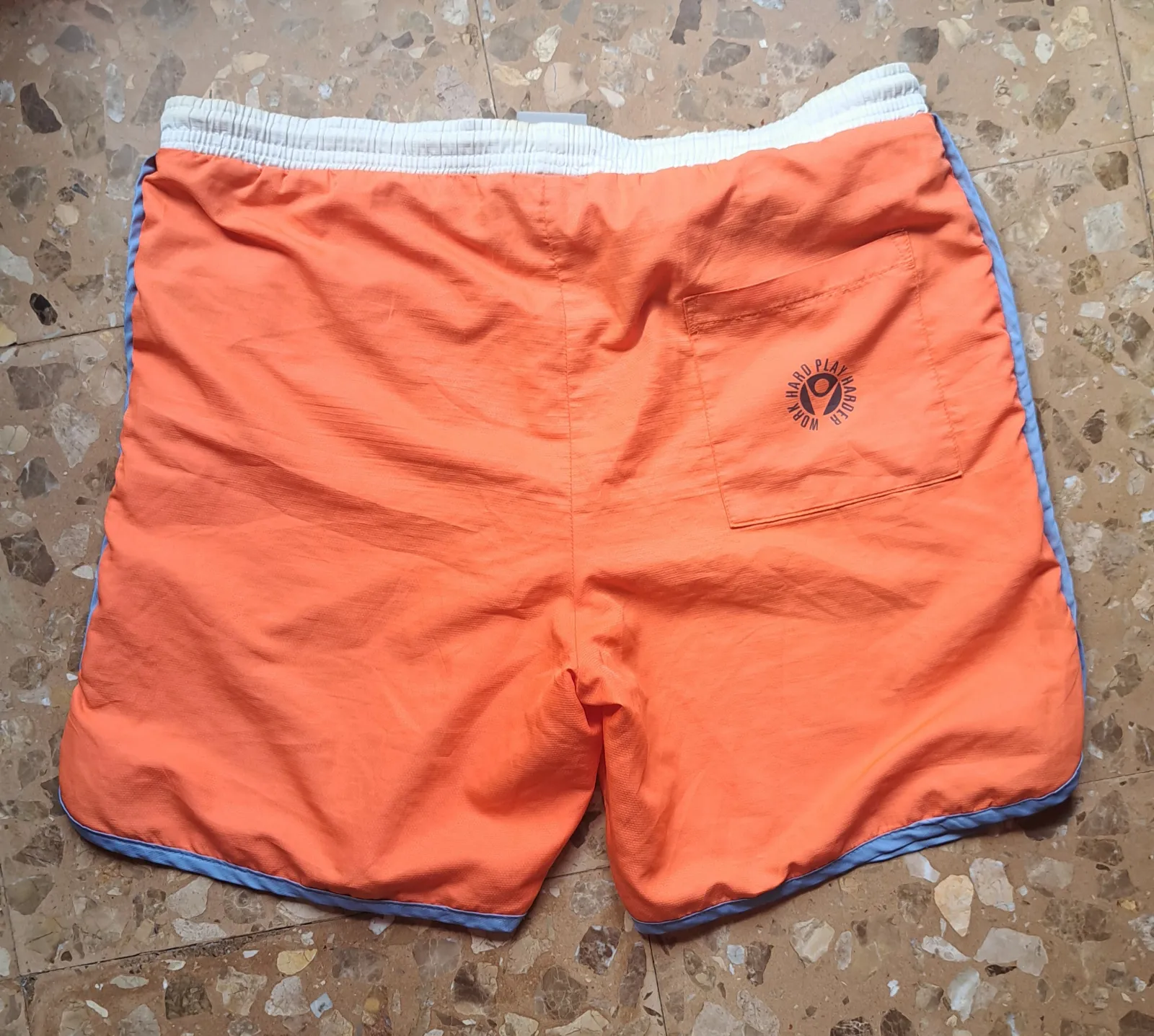 Bañador naranja y azul talla M 7