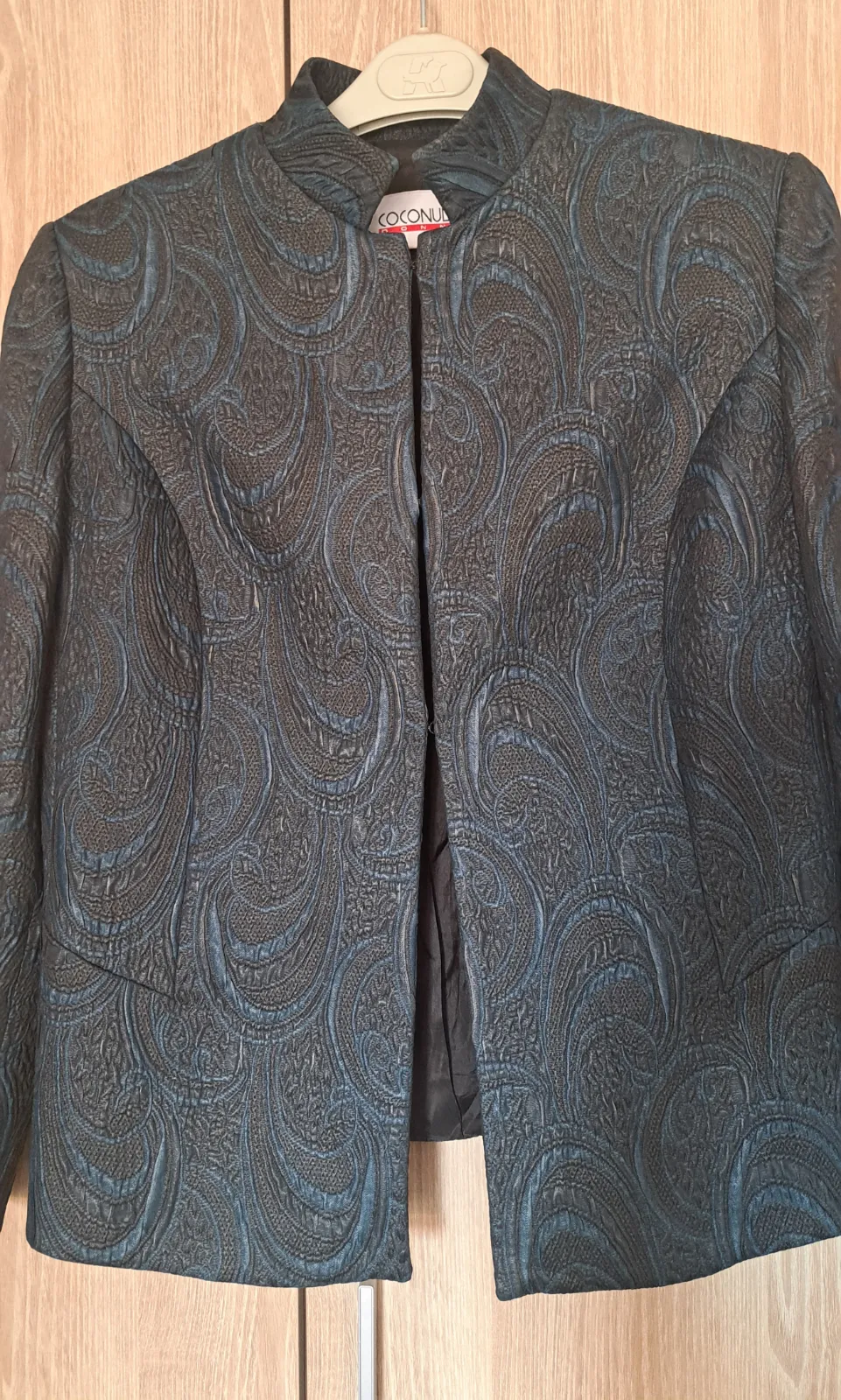 Chaqueta con patrón de paisley azul marino 3