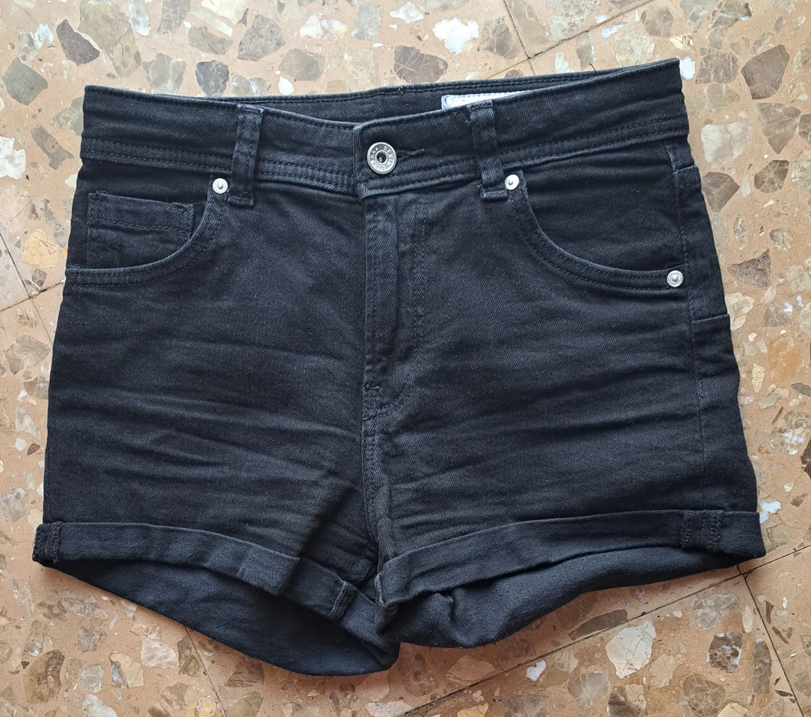 Pantalones cortos vaqueros azul oscuro 2