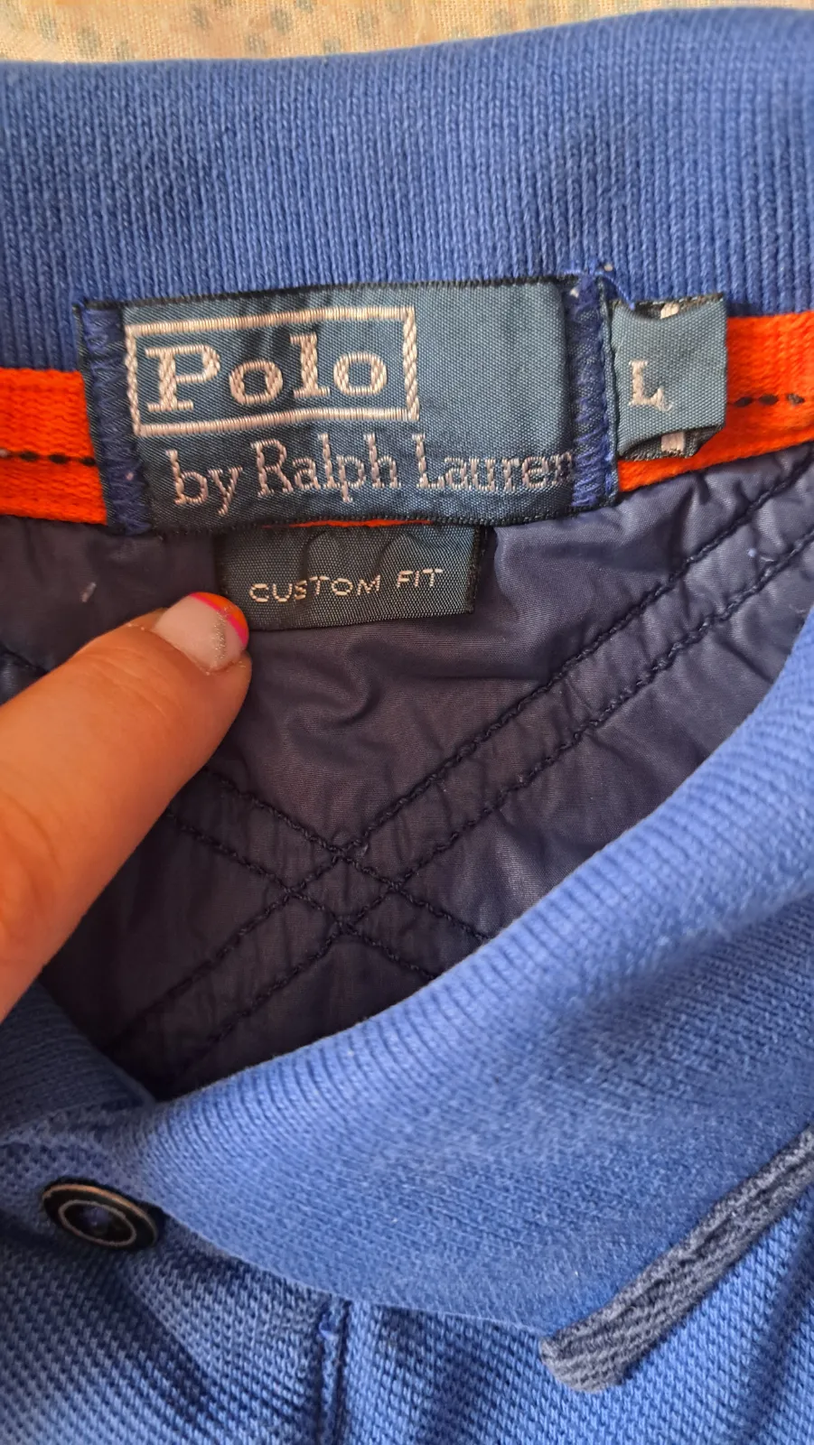 Polo Ralph Lauren azul con logo rojo 2