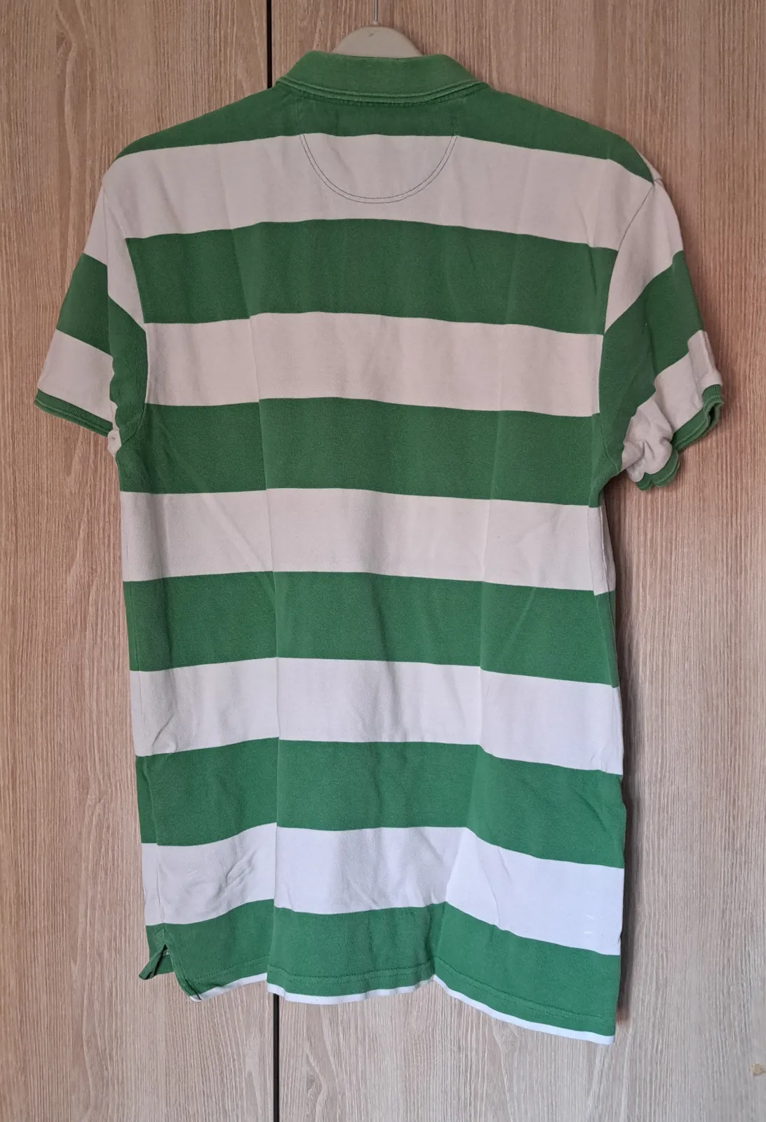 Polo rayas verdes y blancas vintage 9