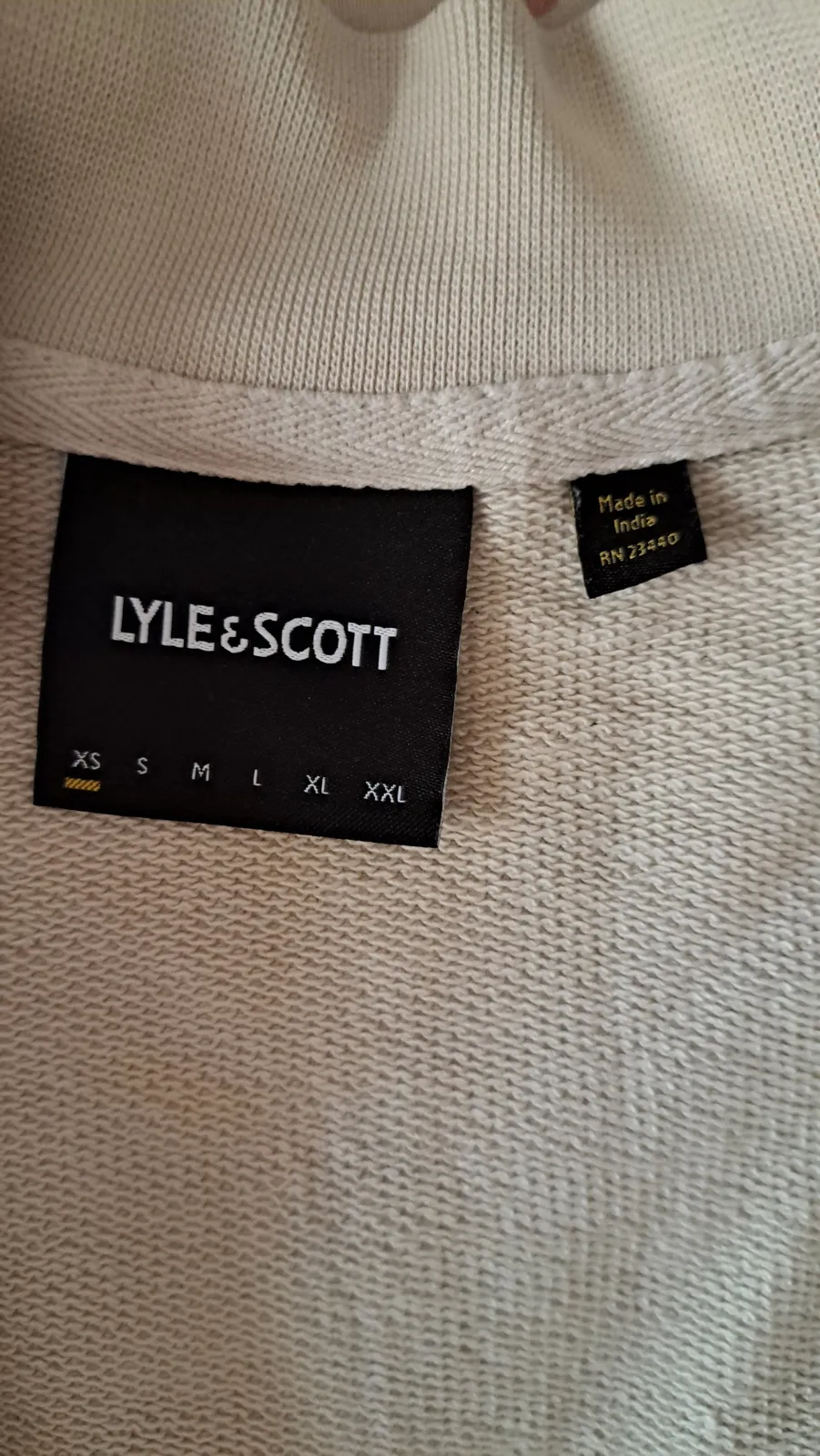 Lyle & Scott Chaqueta Bomber Crema 4