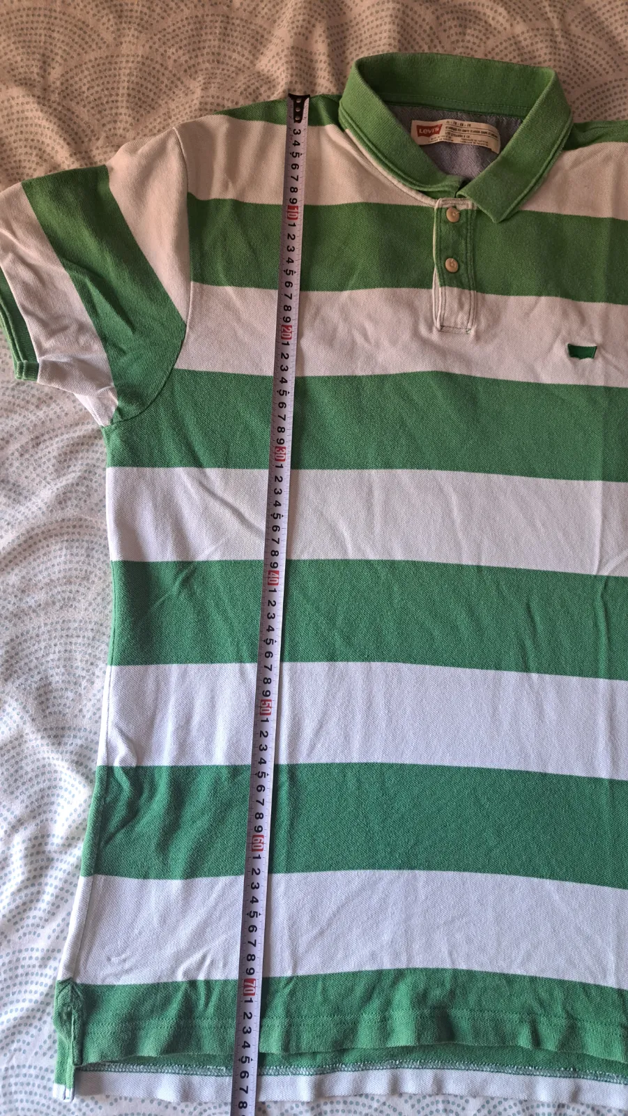 Polo rayas verdes y blancas vintage 6