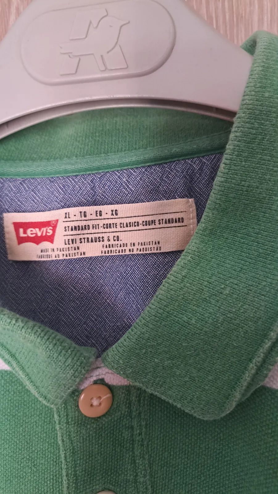 Polo rayas verdes y blancas vintage 3