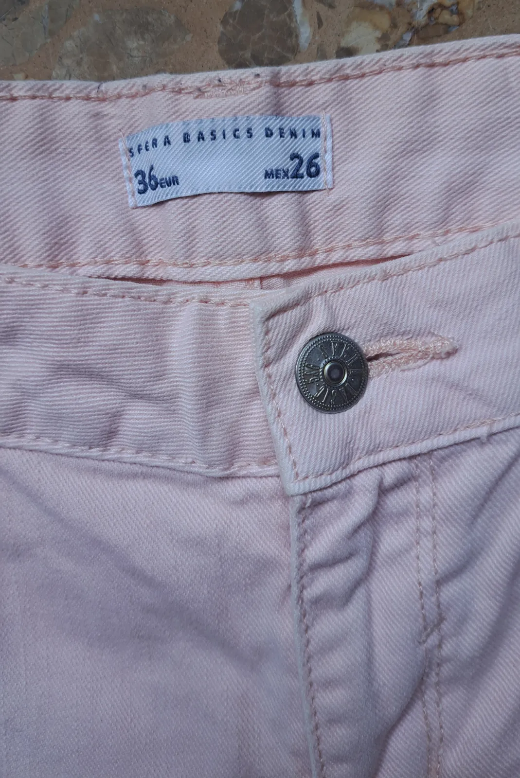 Pantalón corto rosa pastel talla 36 2