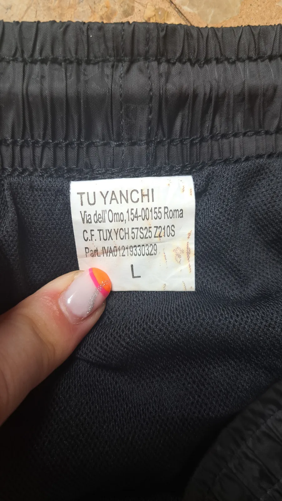 Pantalones cortos de nylon azul marino 6