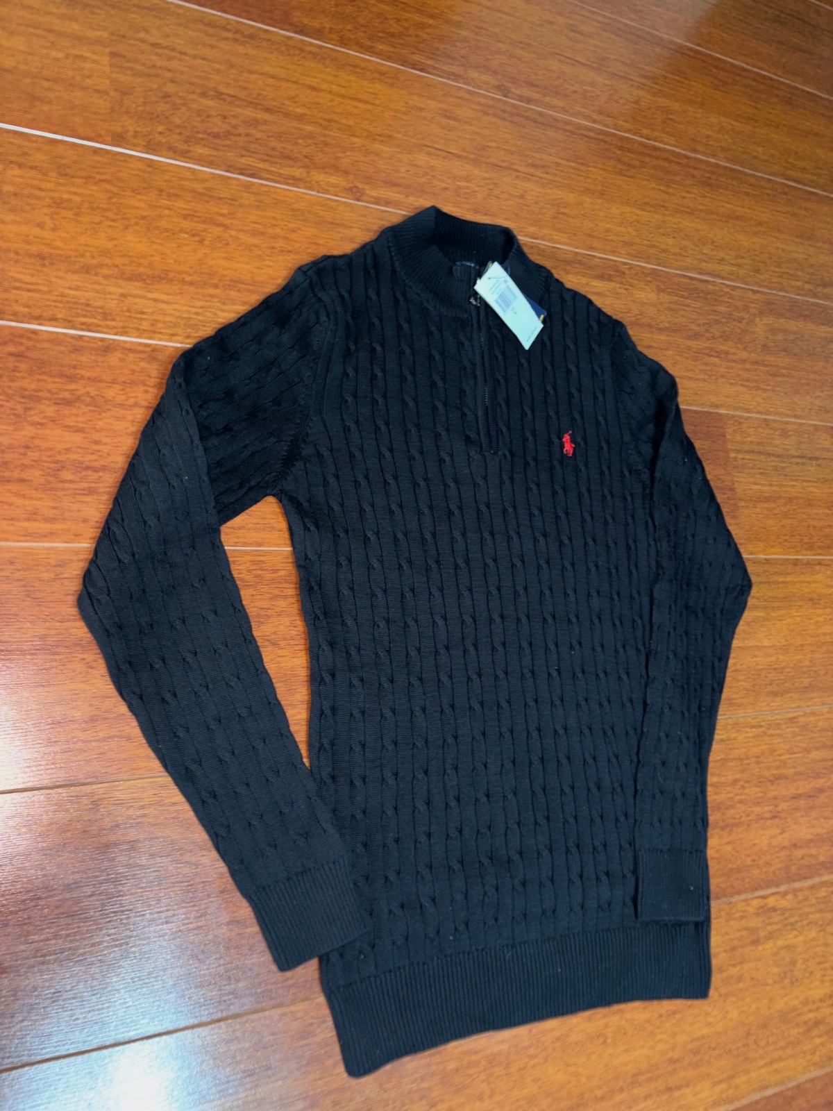 Ralph Lauren Quarter zip sweater size S black – Ralph Lauren – taille S 4