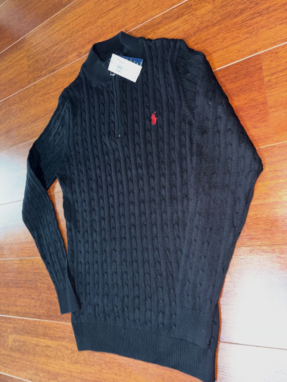 Ralph Lauren Quarter zip sweater size S black – Ralph Lauren – taille S 3