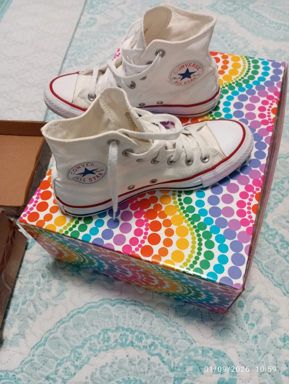 Converse Chuck Taylor All Star Altas – Blancas (Talla 37)