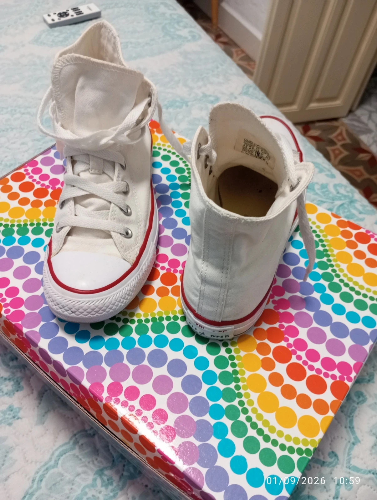 Converse Chuck Taylor All Star Altas – Blancas (Talla 37) – Converse – taille 37 4