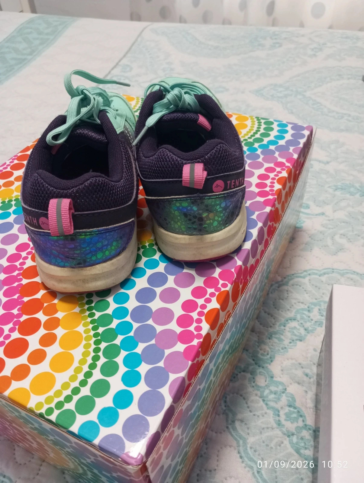 Zapatillas Tenth Niña Talla 37 - Turquesa y Morado como nuevas!) – Tenth – taille 37 2