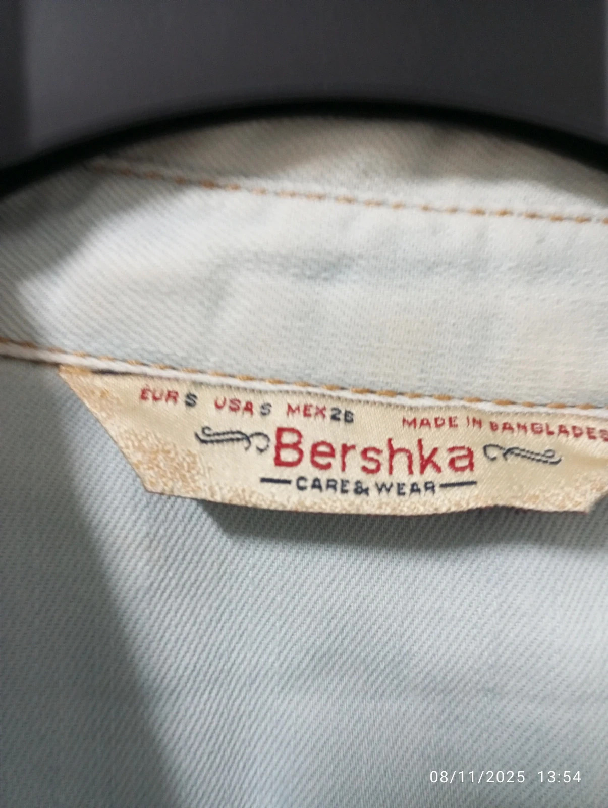 Camisa denim Bershka - Azul claro (Talla M) 🦋 – Bershka – taille M / 38 / 10 3