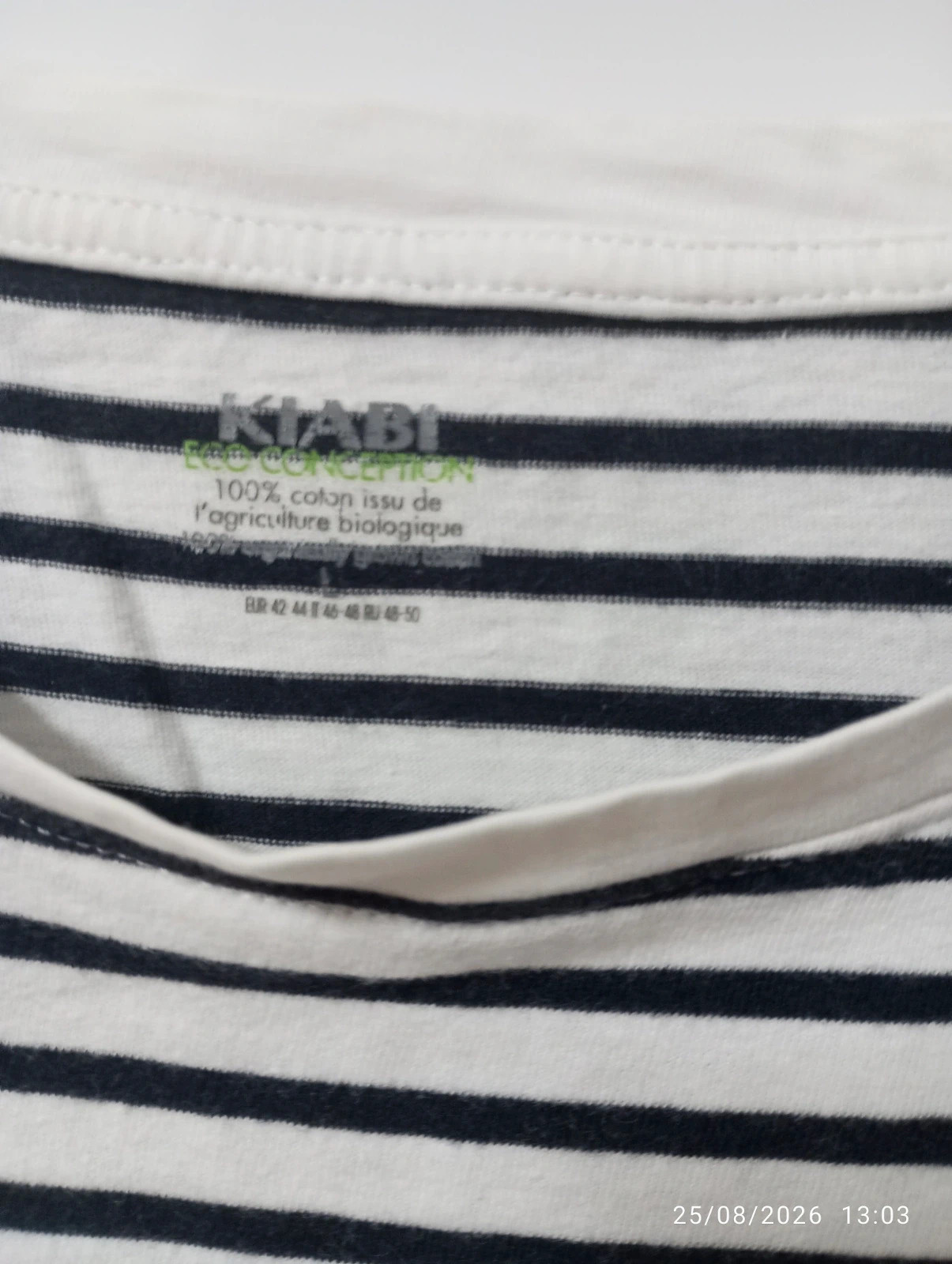 Camiseta rayas Kiabi - Talla L – Kiabi – taille L / 40 / 12 2
