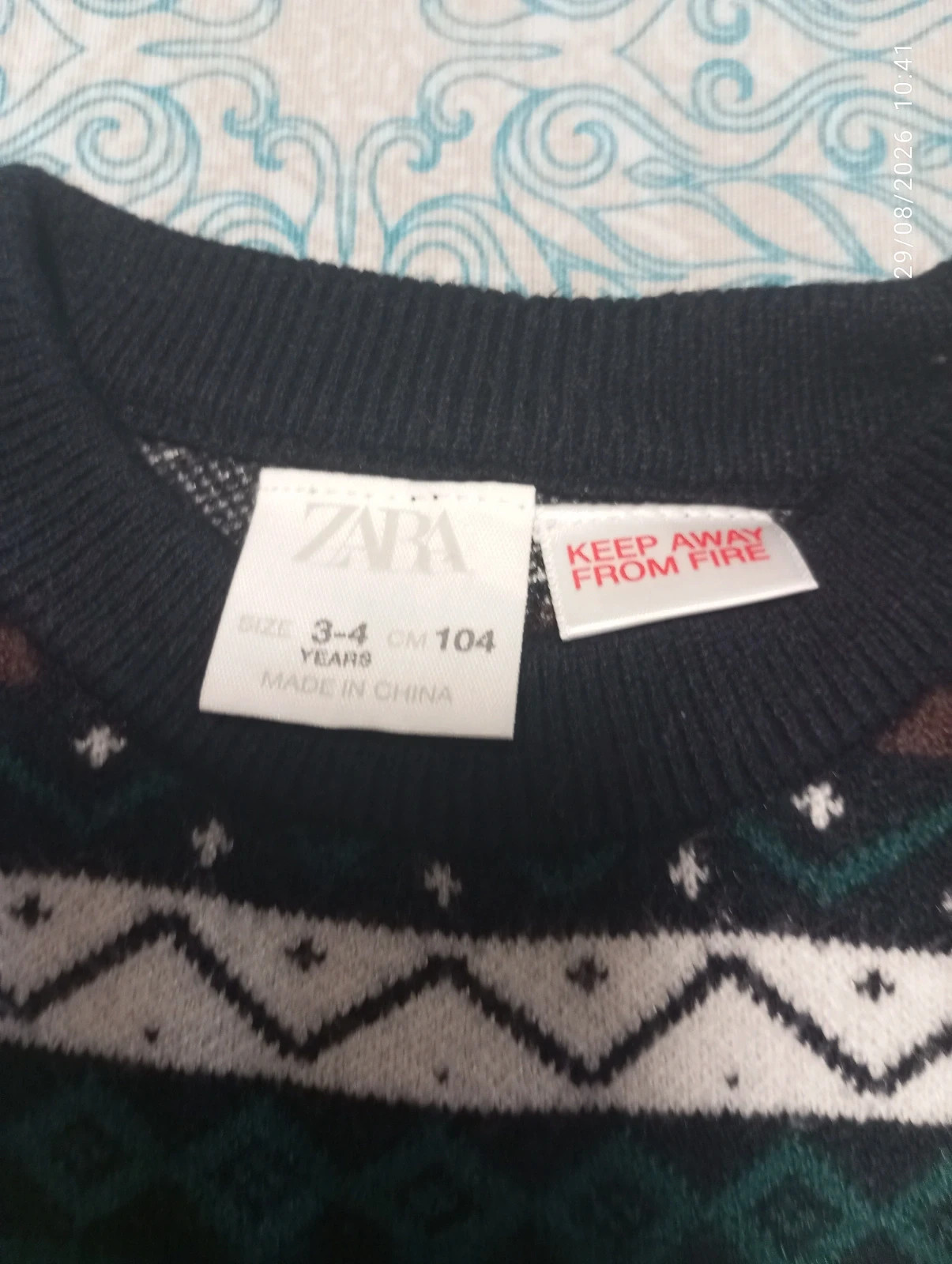 precioso jersey de punto Jacquard de ZARA (Talla 104 / 3-4 años) – Zara – taille 4 ans / 104 cm 2