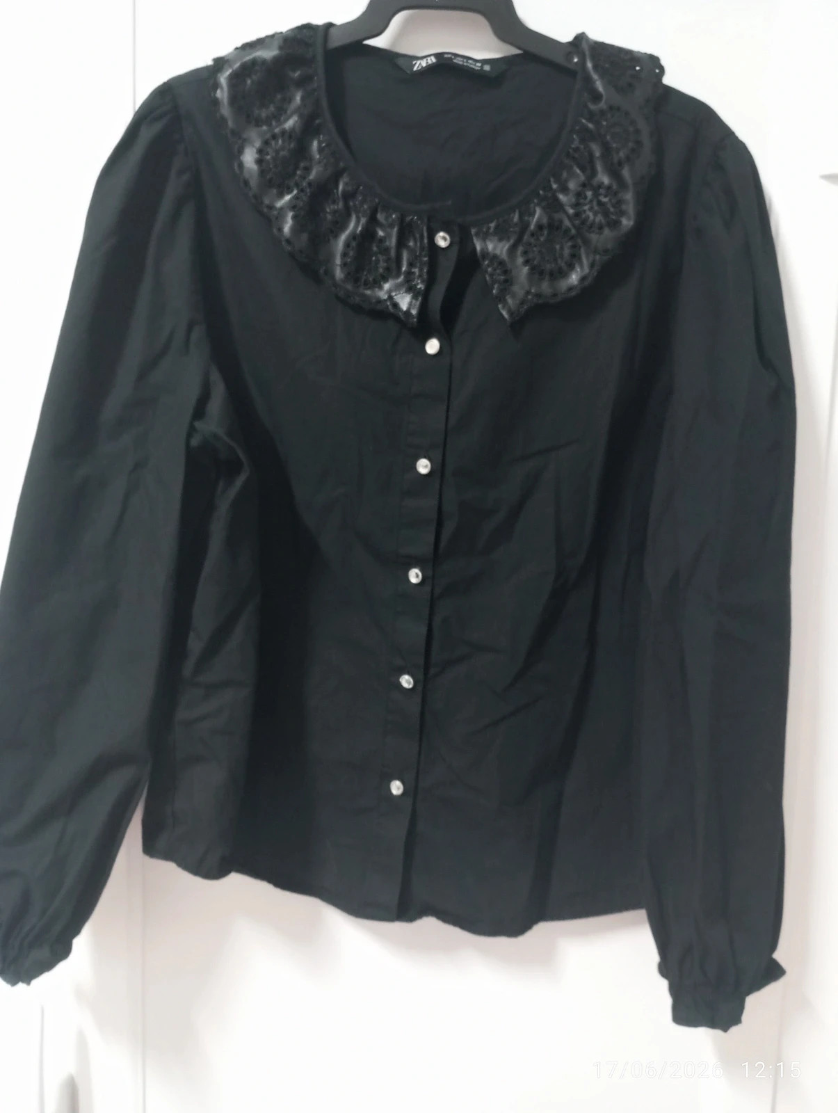 🖤 Blusa romántica de Zara con cuello joya 🖤 – Zara – taille L / 40 / 12